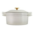 thumbnail image 3 of Tramontina 4-Piece Stackable Enamel Cast Iron Cookware Set (Choose Color), 3 of 15