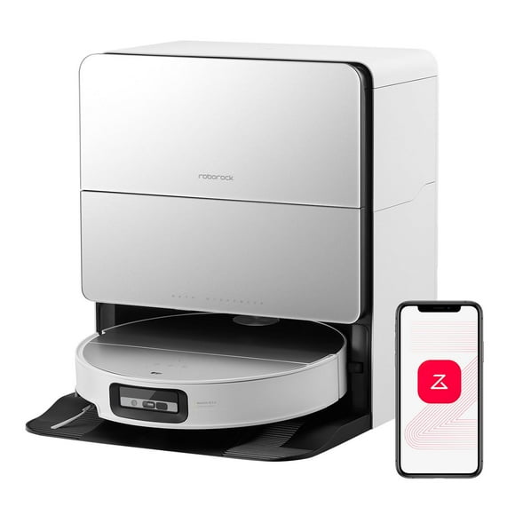 Roborock Saros 10 Robot Vacuum and Mop, 22,000Pa Suction, Zero Tangling Main Brush, Hot Water Mop & Dock Self Cleaning, AI Obstacle Avoidance, Ultra Thin Design, FlexiArm Side Brush, Intelligent Dirt Detection