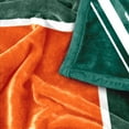 thumbnail image 6 of Logo Brands Miami Hurricanes 60"x70" Super Plush Blanket, 6 of 6