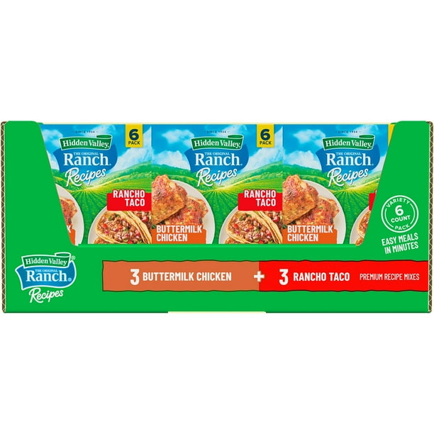 Hidden Valley Ranch Recipes, Variety Pack, 6 pk. - Samsclub.com