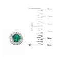 thumbnail image 3 of Lab Created Round Cut Sapphire Necklace in Sterling Silver, 3 of 4