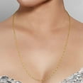 thumbnail image 5 of Diamond Cut Singapore Chain Necklace in 14K Yellow Gold, 5 of 5