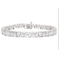 thumbnail image 1 of Pear Cut Gemstone Bracelet in Sterling Silver, 1 of 3