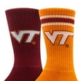 thumbnail image 1 of Virginia Tech Hokies Adult 2-Pack Crew Socks, 1 of 3