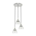 thumbnail image 2 of Hunter Cypress Grove Glass 3 Light Pendant Light Fixture, Round Cluster and Linear Cluster, 2 of 9