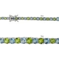 thumbnail image 8 of Graduated Gemstone Tennis Necklace in Sterling Silver, 8 of 8