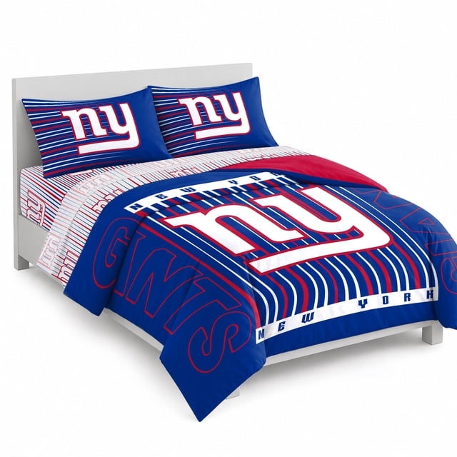 Logo Brands New York Giants Bed-In-A-Bag Set