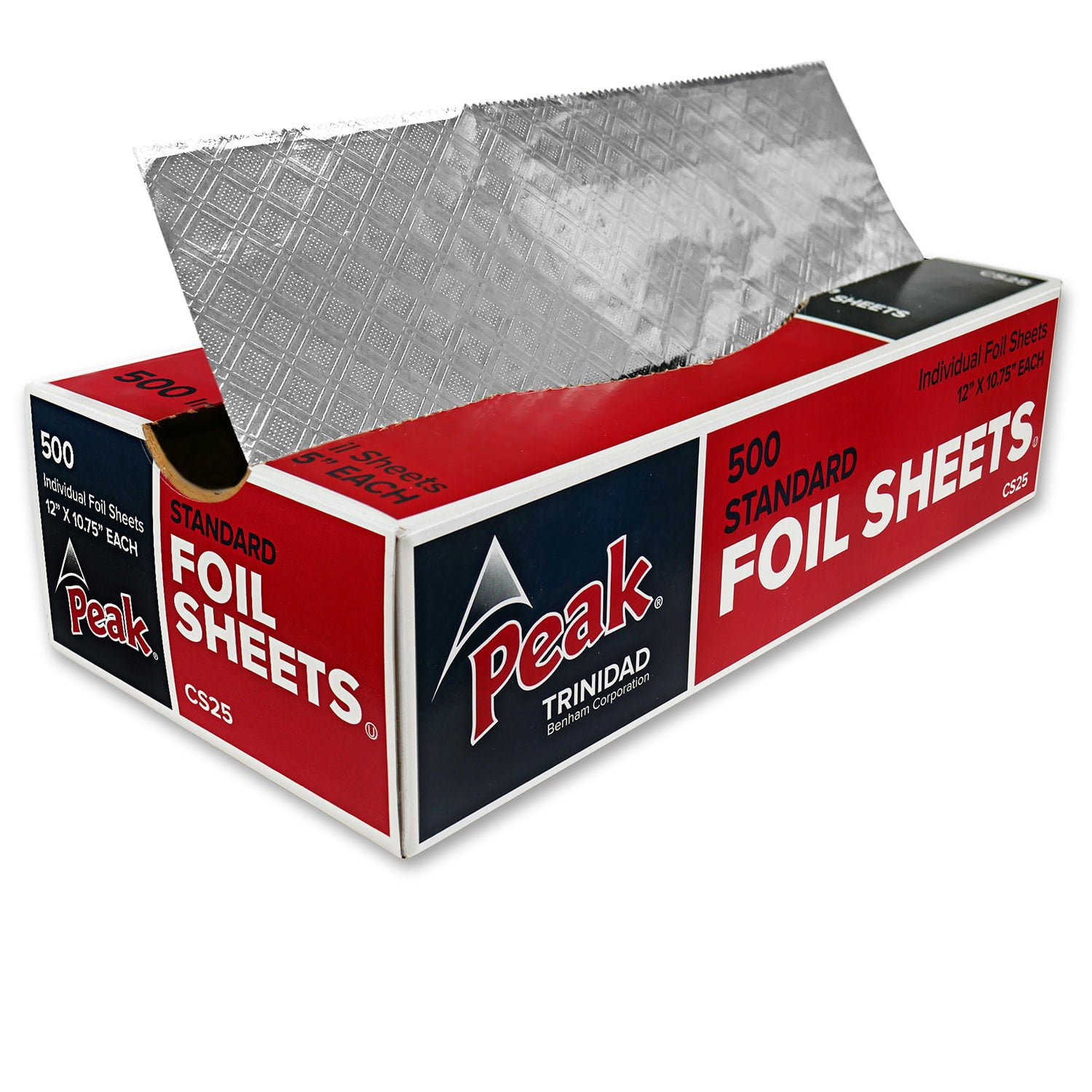 Peak Pre-Cut Aluminum Foil Sheets, 12