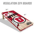 thumbnail image 5 of YouTheFan Utah Utes 2'x4' Cornhole Board Set, 5 of 6