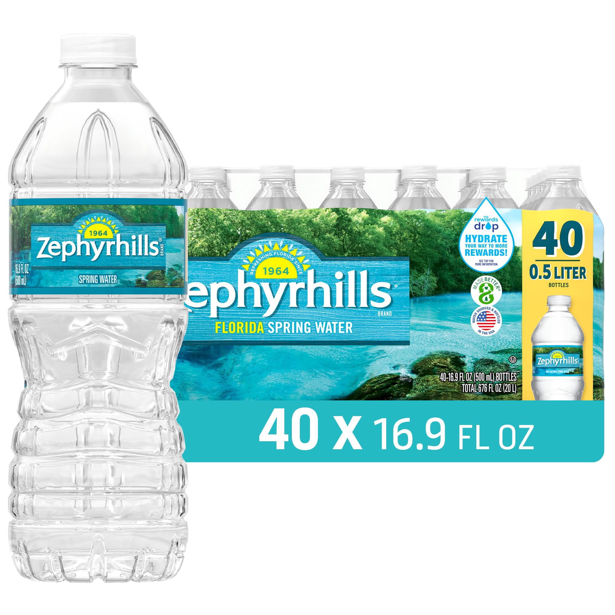 Zephyrhills 100% Natural Spring Water 16.9 fl. oz., 40 pk