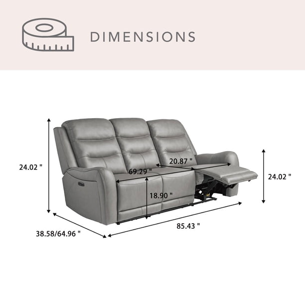 Member's Mark Cooper Power Reclining Leather Sofa - Samsclub.com