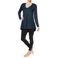thumbnail image 1 of Hue Women's Long Sleeve Tunic T-Shirt, 1 of 2