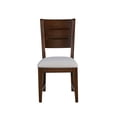 thumbnail image 3 of Bernards Westvale Walnut 4-Piece Dining Set with Curved Bench, 3 of 7