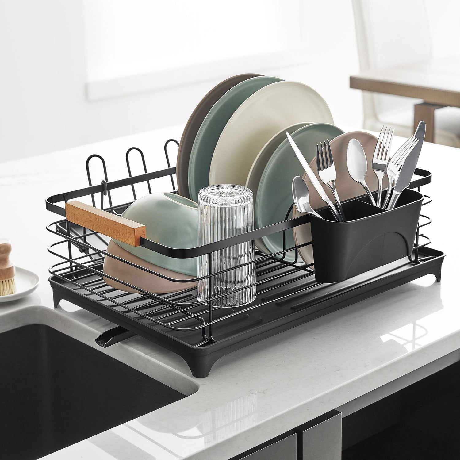 Member's Mark Modern Dish Rack With Utensil Caddy And Glassware Holder - Samsclub.com