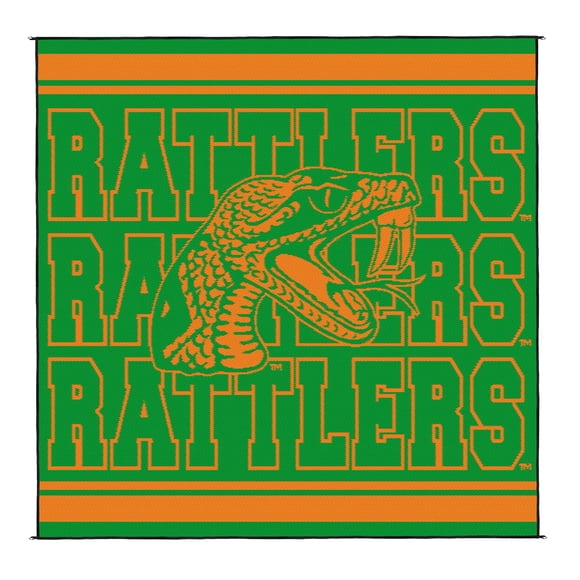 Logo Brands Florida A&M Rattlers 106"x106" Rally Mat