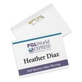 thumbnail image 4 of Avery Pin-Style Badge Holder with Laser/Inkjet Insert, Top Load, 4 x 3, White, 100/Box, 4 of 6