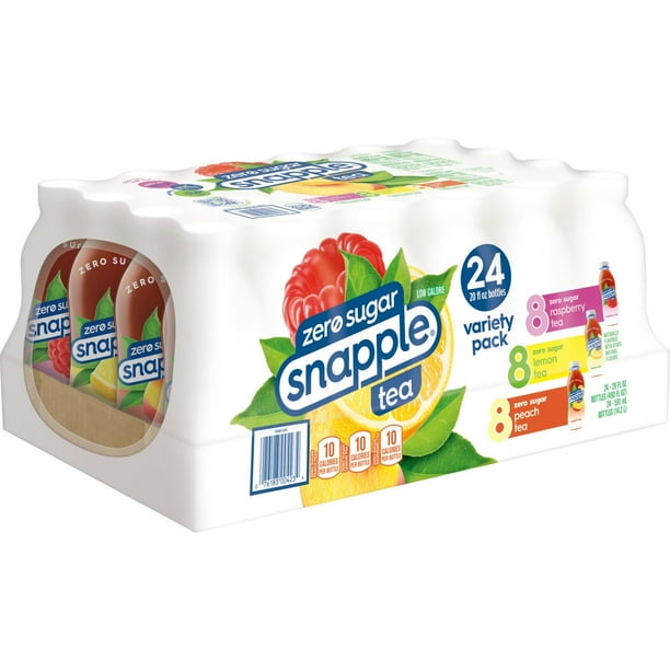 Diet Snapple Tea Three Flavor Variety Pack 20 fl. oz., 24 pk