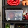 thumbnail image 7 of IRIS USA, Stack & Pull 53 Quart Clear Plastic Storage Boxes with Buckles, 16.50" W x 22" L x 13.03" H, 5 Piece Set, 7 of 10