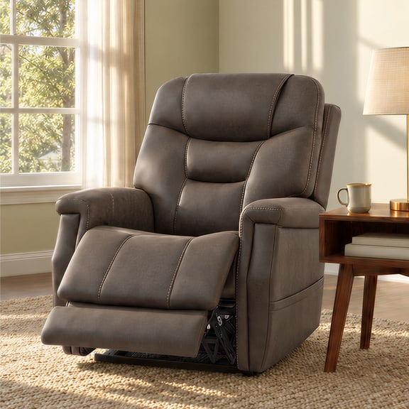 Nathan Dual Motor Lift Recliner with Heat, Power Headrest and Lumbar, Choose Color