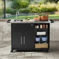 thumbnail image 1 of Member’s Mark Grill Prep Cart with Sink and Foldable Faucet, 1 of 5