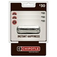 thumbnail image 1 of Chipotle $30 Gift Card Multi-Pack, 3 x $10, 1 of 1