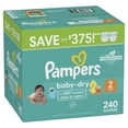 thumbnail image 2 of Pampers Baby-Dry Leakproof Diapers (Sizes: 1-6), 2 of 3