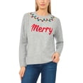 thumbnail image 1 of Vince Camuto Women's Holiday Crew Neck Sweater, 1 of 4