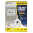 thumbnail image 1 of C-Line Magnetic Name Badge Holder Kit, Horizontal, 4" x 3", Clear 20 per box, 1 of 4