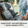 thumbnail image 3 of Chicco KidFit ClearTex Plus 2-in-1 Belt Positioning Booster Car Seat, Obsidian, 3 of 8