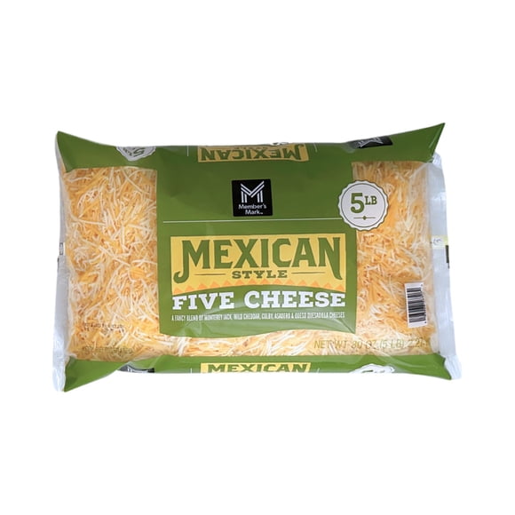 Member's Mark Mexican Style 4 Cheese Blend Shredded, 5 lbs.