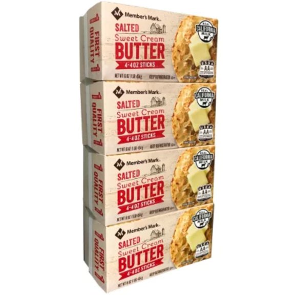 Member's Mark Salted Sweet Cream Butter, 4 lbs.