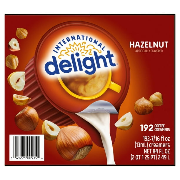 International Delight Hazelnut Coffee Creamer Singles, 192 ct