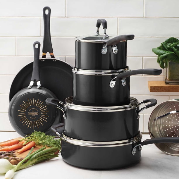 Tramontina 11-Piece Nonstick Porcelain Enamel Cookware Set, Choose