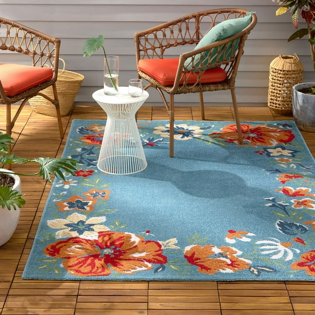 Town & Country Everyday Hibiscus Bloom Border Modern Floral