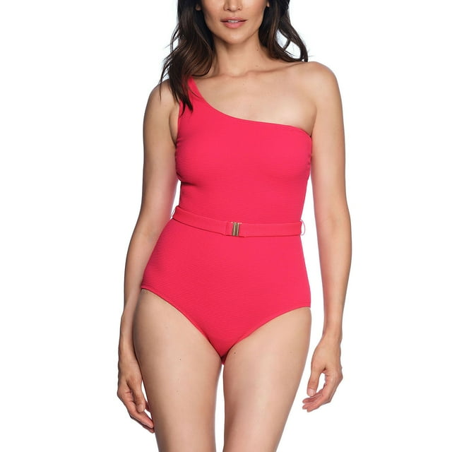 Loft Women's Asymmetrical Textured One-Piece Swimsuit