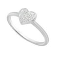 thumbnail image 3 of 0.08 CT. T.W. Round Cut Heart Diamond Ring in 14K Gold, 3 of 4