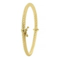 thumbnail image 2 of High Polish Twisted Bangle in 14K Gold, 2 of 7