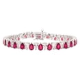 thumbnail image 1 of Pear Cut Gemstone Bracelet in Sterling Silver, 1 of 3