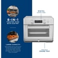 thumbnail image 2 of GE Digital Stainless Steel Air Fryer Toaster Oven & Accessory Set, 2 of 8