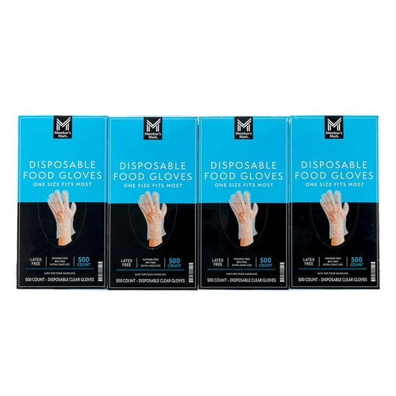 Member's Mark Disposable Food Gloves, 500 ct., 4 pk.