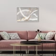 thumbnail image 3 of Spirals in Silver Minimal Canvas Print by Oliver Gal Prints, 3 of 4