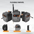 thumbnail image 2 of Giraffe Tools Wall-Mounted Retractable Pressure Washer, 1900 PSI Rated Pressure, with 65 ft Retractable Ordinary Hose, Black Silver, 2 of 6