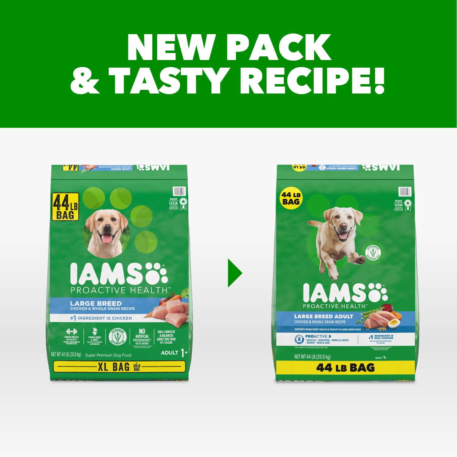 IAMS Proactive Health Large Breed Chicken Recipe Adult Dry Dog Food,  Multi-sizes - Samsclub.com