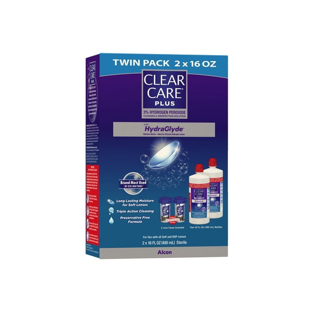 Clear Care Plus Cleaning & Disinfecting Solution, 16 fl. oz., 2 pk