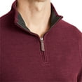 thumbnail image 4 of Lands' End Men's Rib Quarter Zip Pullover, 4 of 5