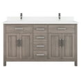 thumbnail image 1 of Studio Bathe Kali 60" Bathroom Vanity With Power Bar And Drawer Organizer, 1 of 9