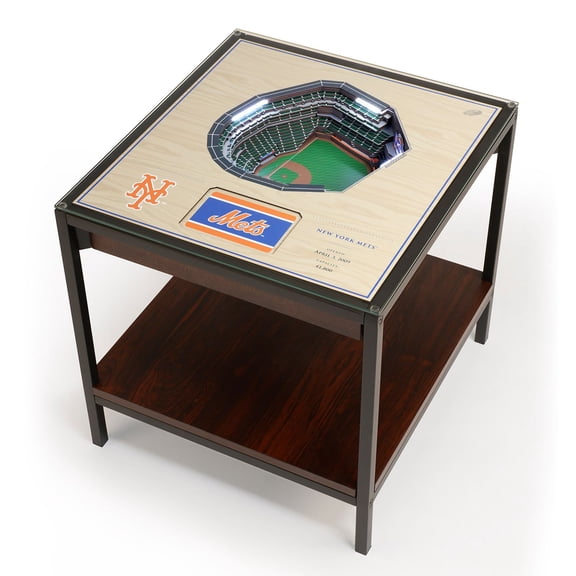 YouTheFan New York Mets Lighted Stadium End Table