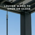 thumbnail image 4 of Backyard Discovery Evanston Steel Wall-Mounted Louvered Pergola with Adjustable Roof, Choose Size, 4 of 10