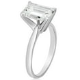 thumbnail image 2 of Emerald Diamond Solitaire Ring in 18K Gold, 2 of 3