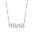thumbnail image 3 of Sterling Silver and Diamond Identity Necklace, 3 of 6